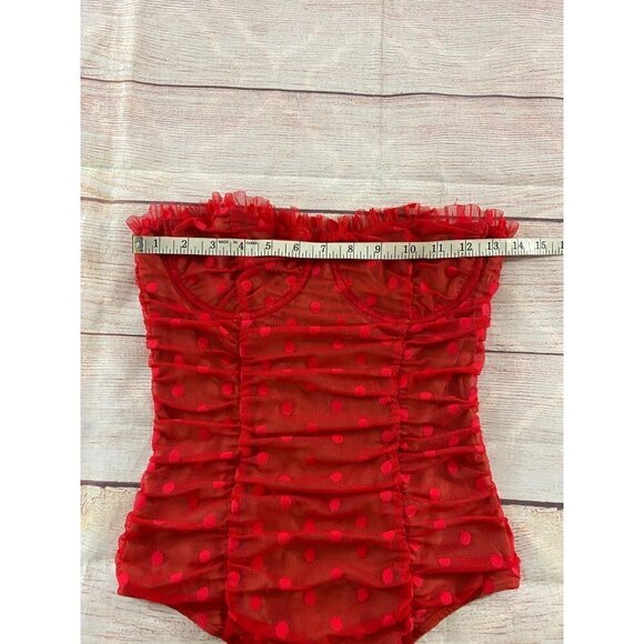 Marjorelle Revolve Women's Red Wyn Bodysuit One Piece - Small - Picture 11 of 15
